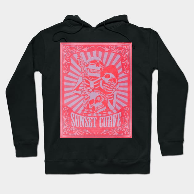 SUNSET CURVE ROCK BAND (POSTER VERSION) #2 Hoodie by ARTCLX